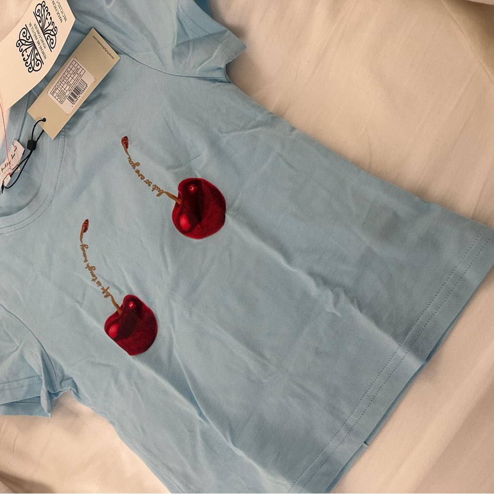 Brand new neverfullydressed Blue Cherry t-shirt - Picture 4 of 6